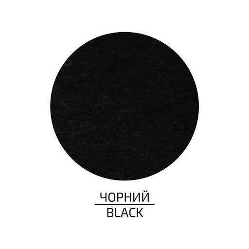 Фетр листковий, поліестер Rosa Talent 29, 7х42 см Чорний 180г/м2 - фото 1