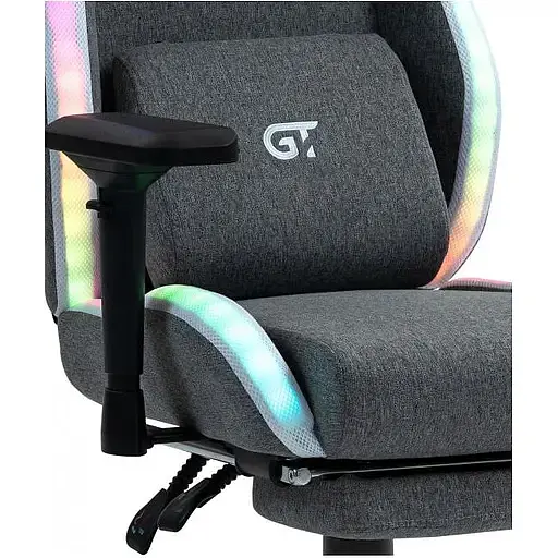 Геймерське крісло GT Racer (X-2306 Fabric Gray L) - фото 4