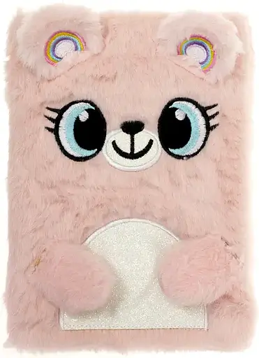 Блокнот пухнастий Пушистик, 80 аркушів, клітинка, 80 г/м² (В асортименті)