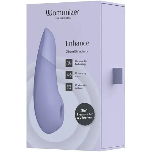 Вакуумний вібратор Womanizer Enhance (Liliac) - фото 8