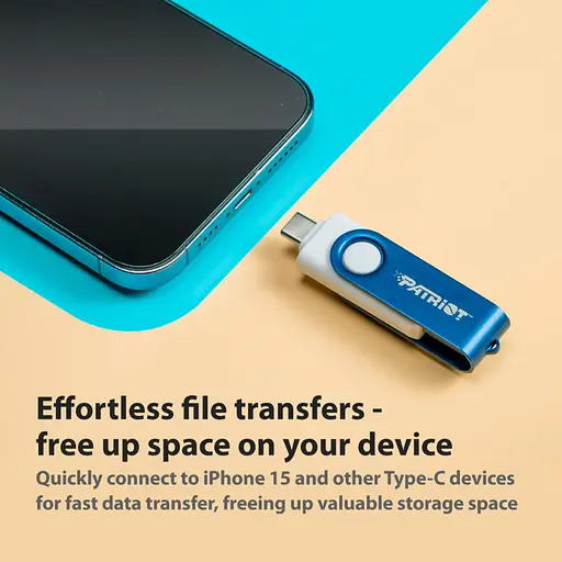 USB флеш накопитель Patriot 256 ГБ Xporter X550 USB 3.2/Type-C (PS256GX550AAD) - фото 7