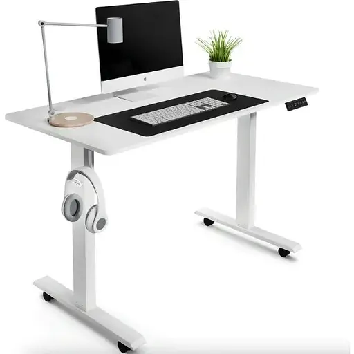 Компьютерный стол с регулируемой высотой Di Volio Amone белый - фото 10