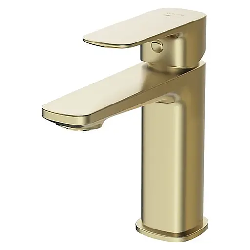 Змішувач для умивальника Cersanit Larga матове золото S951-389 Золотий - фото 1