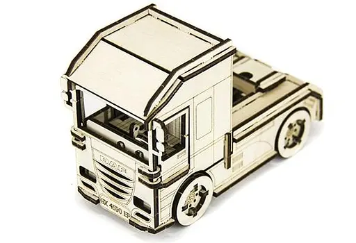 Дерев'яний конструктор Вантажівка DAF 93 деталі - фото 7