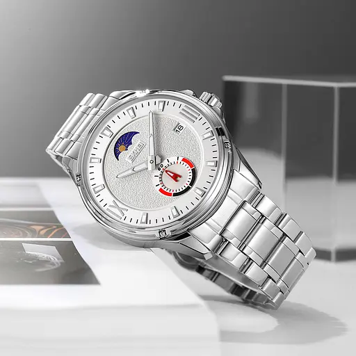 Наручний годинник чоловічий 9326SISI Silver-Silver Skmei acs0030908 - фото 4