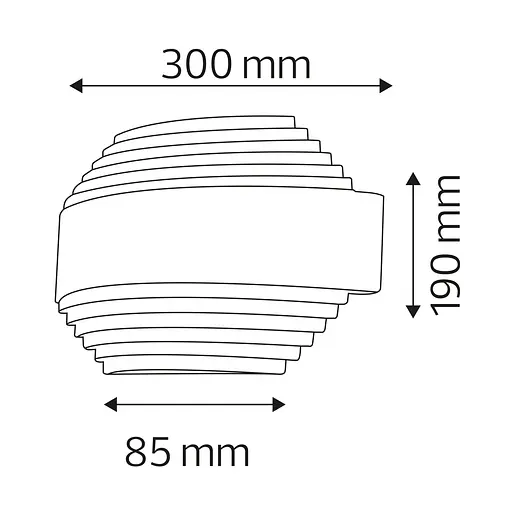 Светильник настенный светодиодный LED "HERMES-2" 12W - фото 2