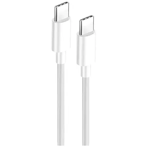 Кабель ColorWay Type-C - Type-C TPE PD Fast Charging 60W 3.0А 1м White