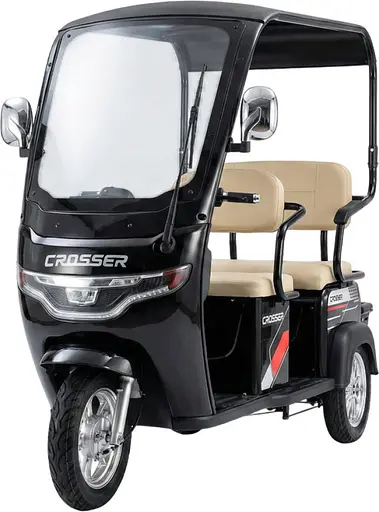 Електроскутер Триколісний Crosser TR7 VAGON (1000W, 72V,24Ah) Чорний - фото 4