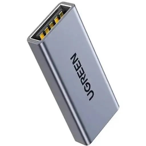 Соединитель Ugreen US381 USB 3.0 Female to USB 3.0 Female Adapter адаптер-переходник прямой Серый - фото 1
