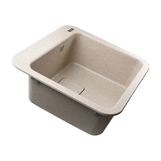 Гранітна мийка Globus Lux Barbora мигдаль 510x510 мм А0008, Терра - фото 5