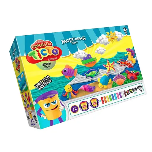 Набір творчості Тісто для ліпки Master Do, 4 теми, укр/рос, Danko Toys - фото 3