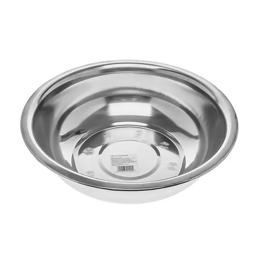 Таз круглий із харчової нержавіючої сталі Ø33 см H9.5 см 6 л Interos Сірий 87608 - фото 3