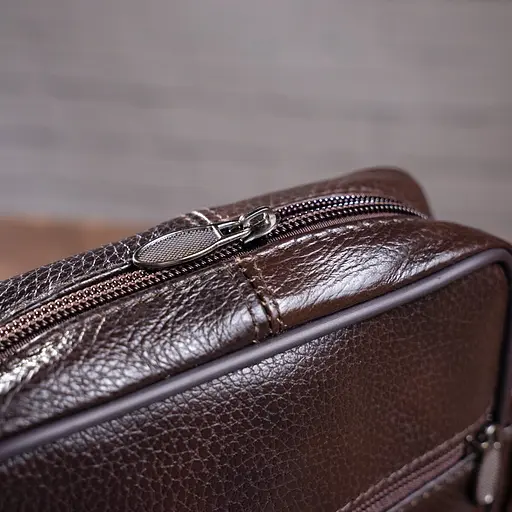 Сумка кожаная мужская Vintage 16,5х19,5х6 см sum0012331 - фото 7