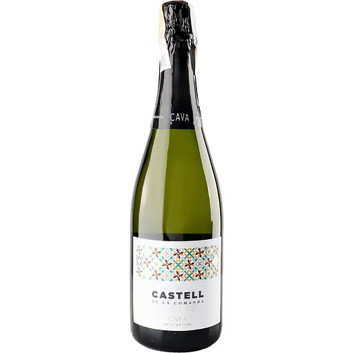 Ігристе вино Castell De La Comanda Cava Brut Nature біле сухе 11.5% 0.75 л (80782) - фото 1