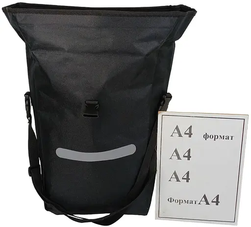 Велосипедная сумка Bikemate на багажник с дождевиком 22L черная sum0028924 - фото 9