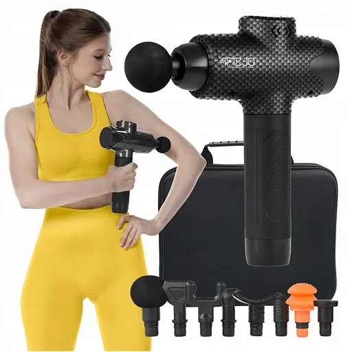 Ручний перкусійний масажер 4FIZJO Massage Gun Evo 30 Вт (масажний пістолет) 4FJ0591 (P-5907739319920) - фото 1