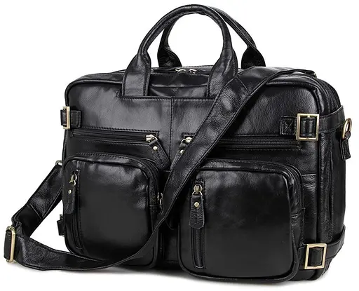 Чоловіча шкіряна сумка Vintage 39,5х29х13 см sum0012442 - фото 1