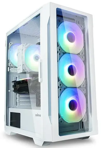 Корпус Zalman I3 Neo TG Tempered Glass без БЖ White (I3NEOTGWHITE) Без БП - фото 1