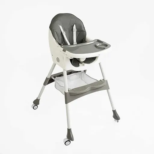 Стільчик для годування Toti, сталева конструкція, PU тканина, 4 колеса, знімний столик FR-14020 - фото 2