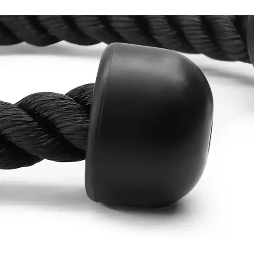 Канат для тяги York Fitness подвійний хват на трицепс з обертовим підвісом, хром - фото 3