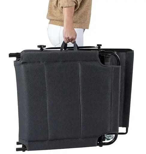 Ліжко розкладне Bo-Camp Sun Lounger With Sunscreen 5 Positions Grey (1304492) (DAS303260) - фото 7