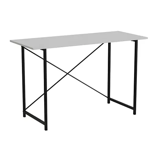 Стол письменный Line Лайт Ferrum-decor 750x1200x500 Черный металл ДСП Белый 16 мм (FRD-104850)