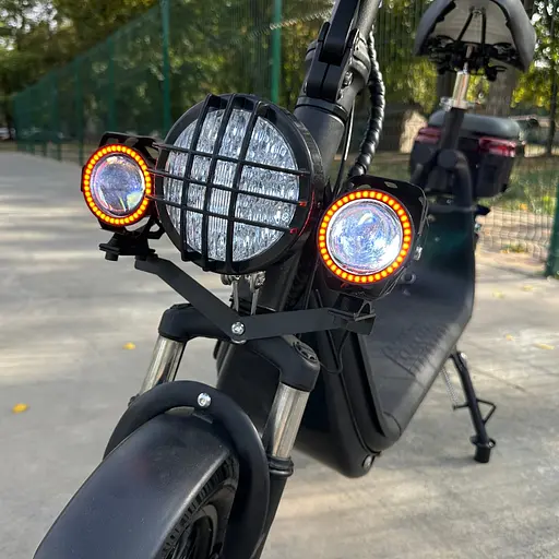 Электросамокат EVOBIKE Zen U12 MAX 2025 года черный | электросамокат с тремя фарами, корзинкой и багажником - фото 7