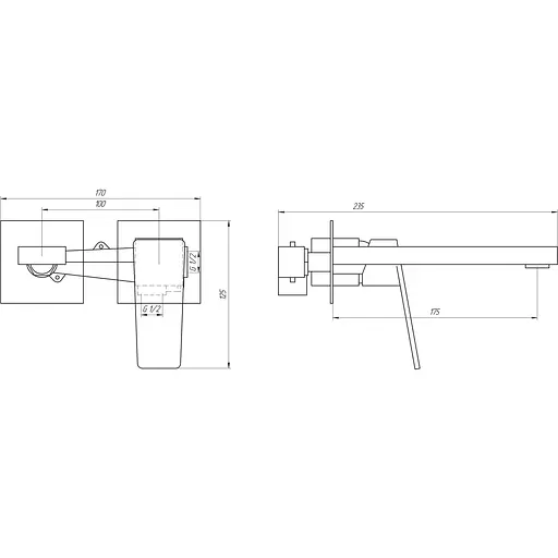 Змішувач для раковини TOPAZ LEXI TL 21235-H57A - фото 4