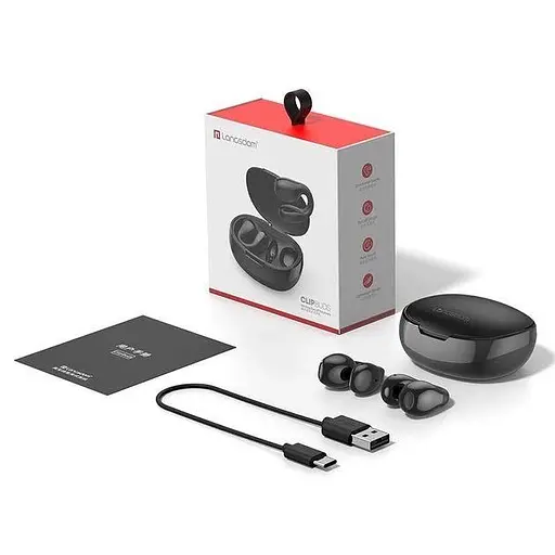 Навушники з спрямованим звуком бездротова Bluetooth 5.3 гарнітура Langsdom TS03 Black - фото 10