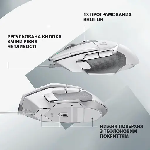 Мышь Logitech G502 X USB White (910-006146) - фото 5