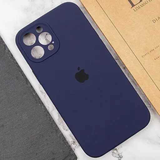 Чохол Epik Silicone Case Full Camera Protective AA для Apple iPhone 12 Pro 6.1 Темно-синій/Midnight blue - фото 5