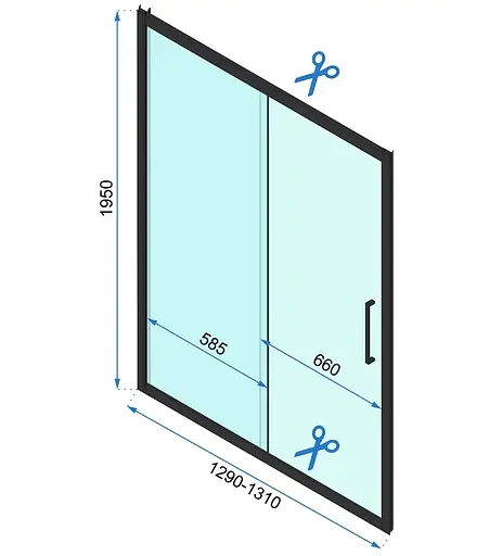Душевая кабина Rea Rapid Slide 130x80 chrome пристенная REA-KPL-09109, Универсальная, прозрачная, хром - фото 6