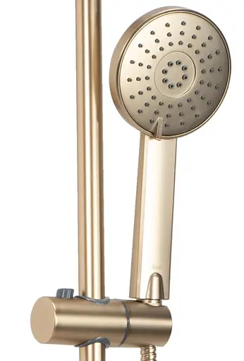 Душова система Rea Luis Brushed Gold з виливом REA-P7051, Золотий - фото 6