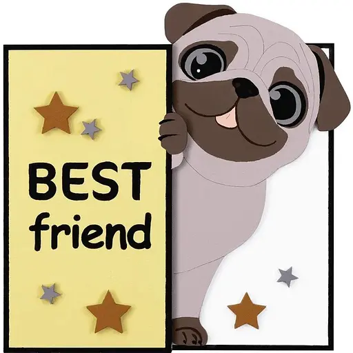 Набір картина 3D Rosa Talent Best Friend МДФ ґрунтоване 19х19 см