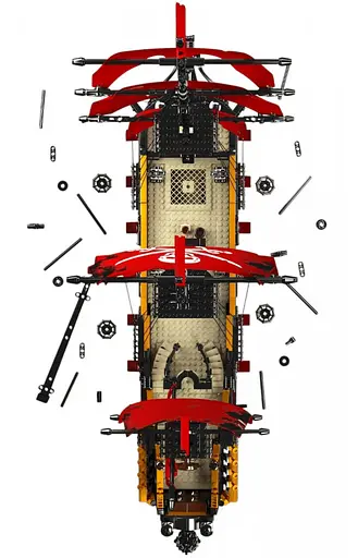 Конструктор Піратський корабель 3139 елементів Ramiz - фото 4