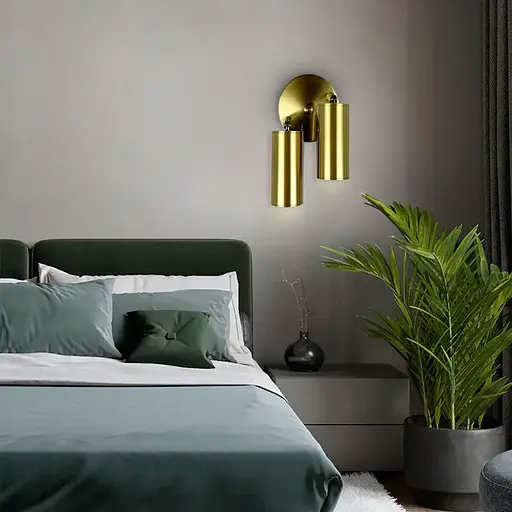 Світильнк 2 в 1 в корпусі кольору латунь Line.F Кількість ламп 2 - фото 5