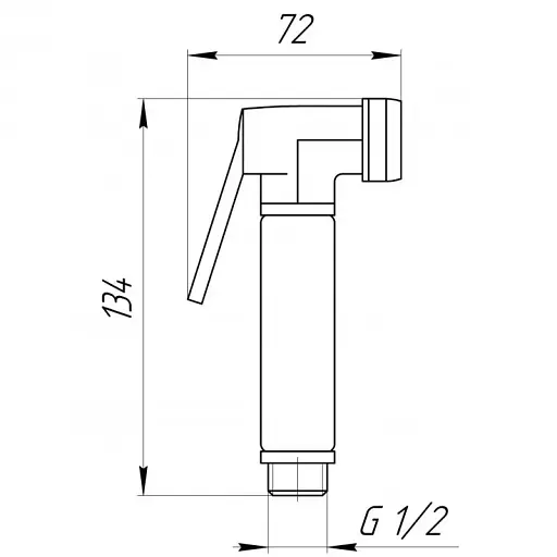 Стоп-лейка душевая гигиеническая Globus Lux S-177 латунь Хром 30412 - фото 2