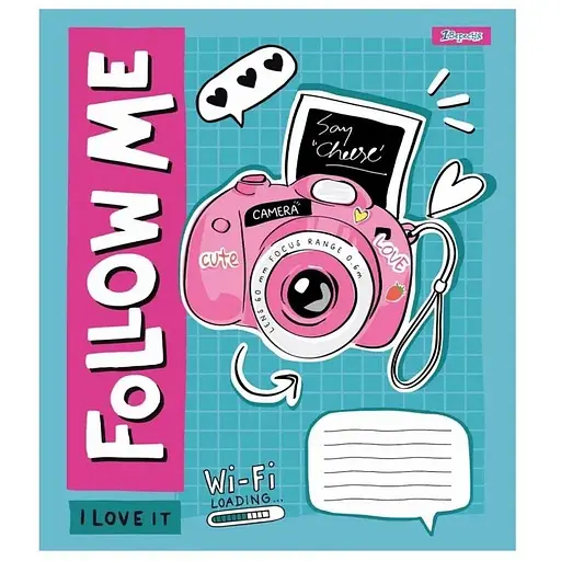Зошит учнівський "Follow me" 1 Вересня 767203 12 аркушів Різнокольоровий - фото 1