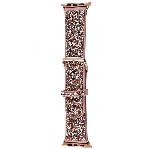 Ремешок Bling World Rock Diamond для Apple Watch 42(ser.1-3)/44/45/46/49mm Розовый