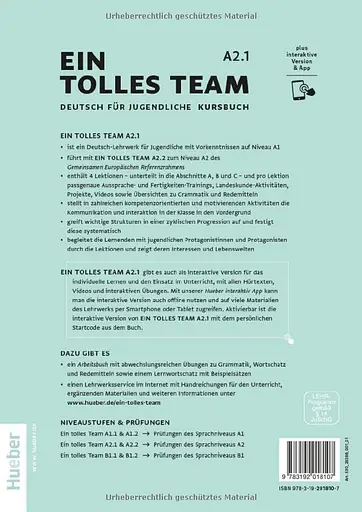 Ein tolles Team A2.1 Kursbuch plus interaktive Version - фото 2