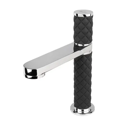 Дизайнерский смеситель для умывальника черный Nett OBH-24 Черный - фото 2