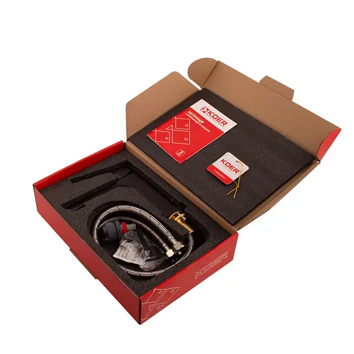 Змішувач для умивальника Koer KB-10031-05 KR5431 Чорний матовий - фото 4