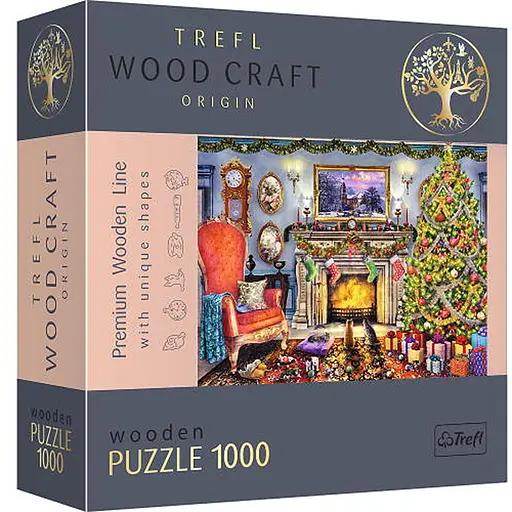 Пазл Trefl деревянный фигурный Новогодний уют 1000 эл. (20171) - фото 1