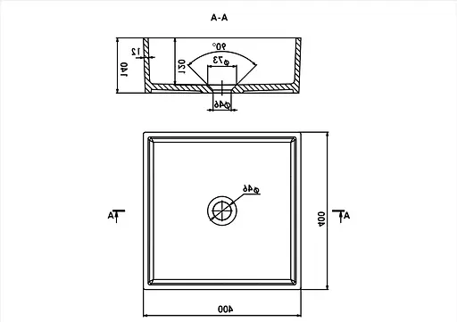 Раковина глянцева накладна Amidicon Ring 40 400x400 з литого каменю RING_40_HL, Білий - фото 5
