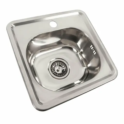 Кухонная мойка из нержавеющей стали Platinum 4848 полировка (0,6/170 мм), Polish - фото 5