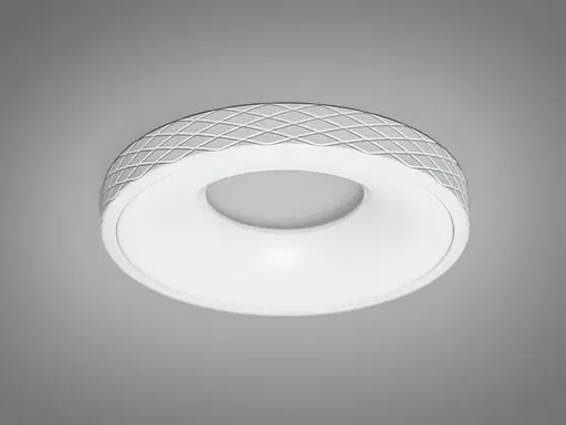 Білий круглий точковий світильник з алюмінію - фото 1