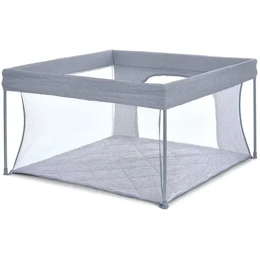 Манеж El Camino ME 1196 SWIFT 4 квадратный с матрасом и сумкой серый - фото 2