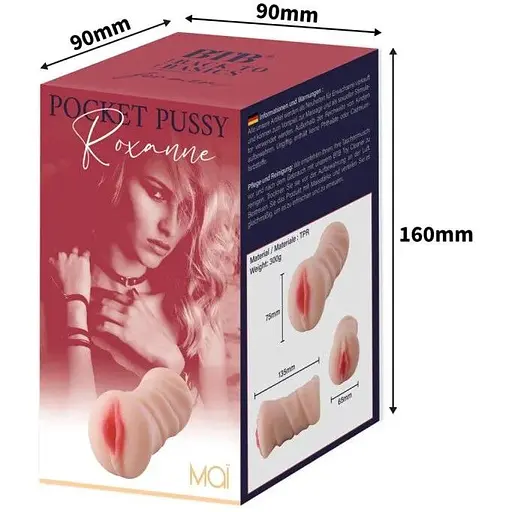 Мастурбатор-вагина Mai Pocket Pussy Roxanne Flesh - фото 4