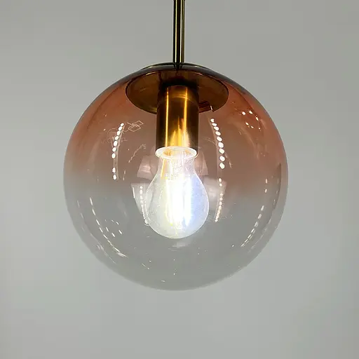 Підвіс зі скляним плафоном з градієнтом рожевого Ø 20 см | Арт. AA 321-200 PK | Line F - фото 2