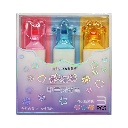 Набір фломастерів-печаток "Мікс" Bambi 12016-3, 3 шт Вид 2 - фото 1